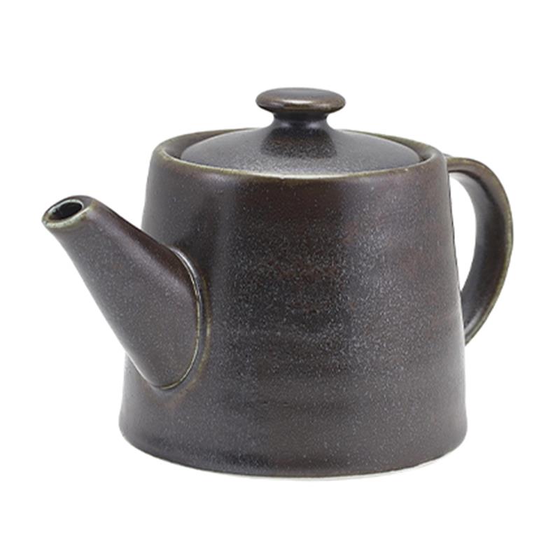 Terra Porcelain Black Teapot 50cl/17.6oz