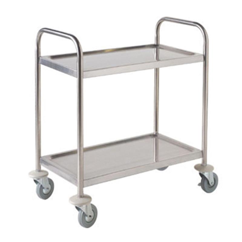 S/St. Trolley 85.5L X 53.5W X 93.3H-2 Shelves