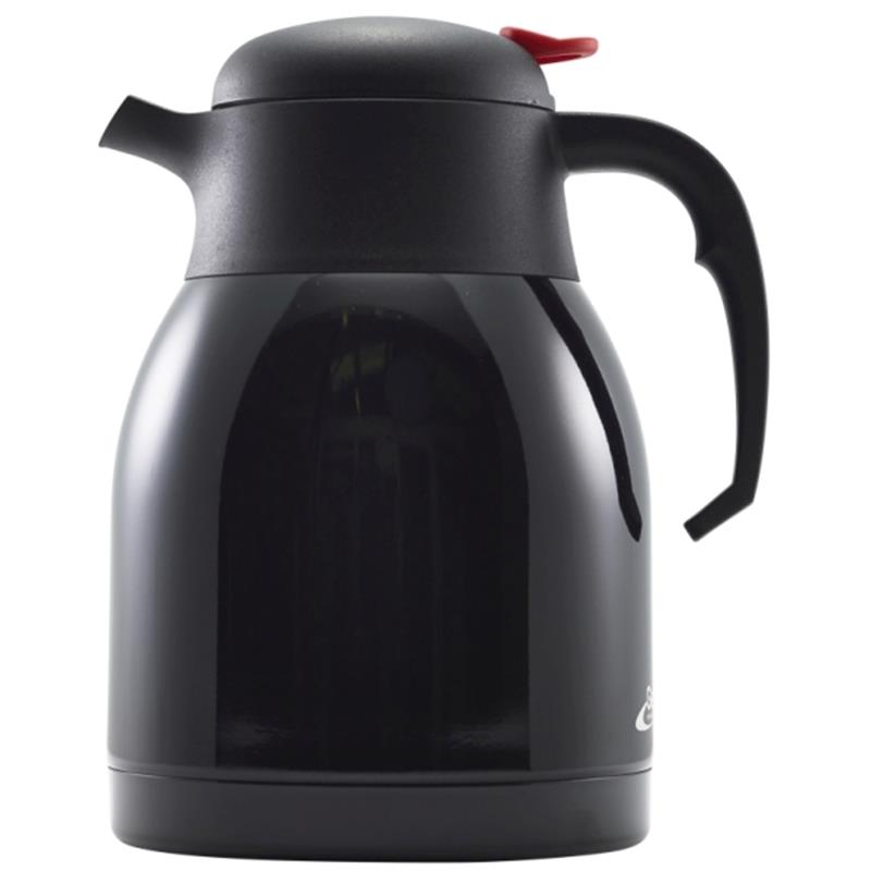 Black St/St Vacuum Push Button Jug 1.5L