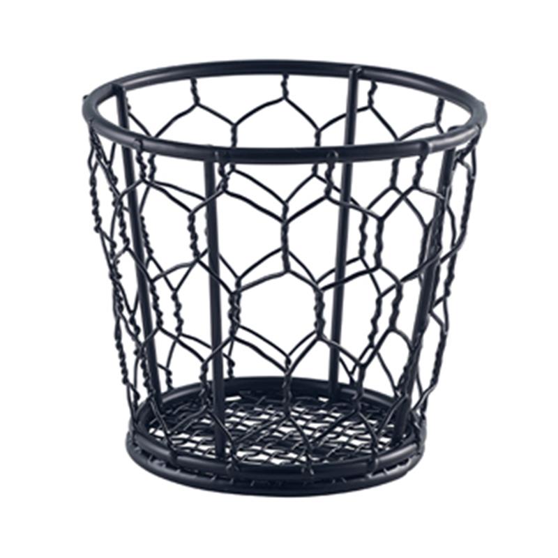 Black Wire Basket 10cm Dia