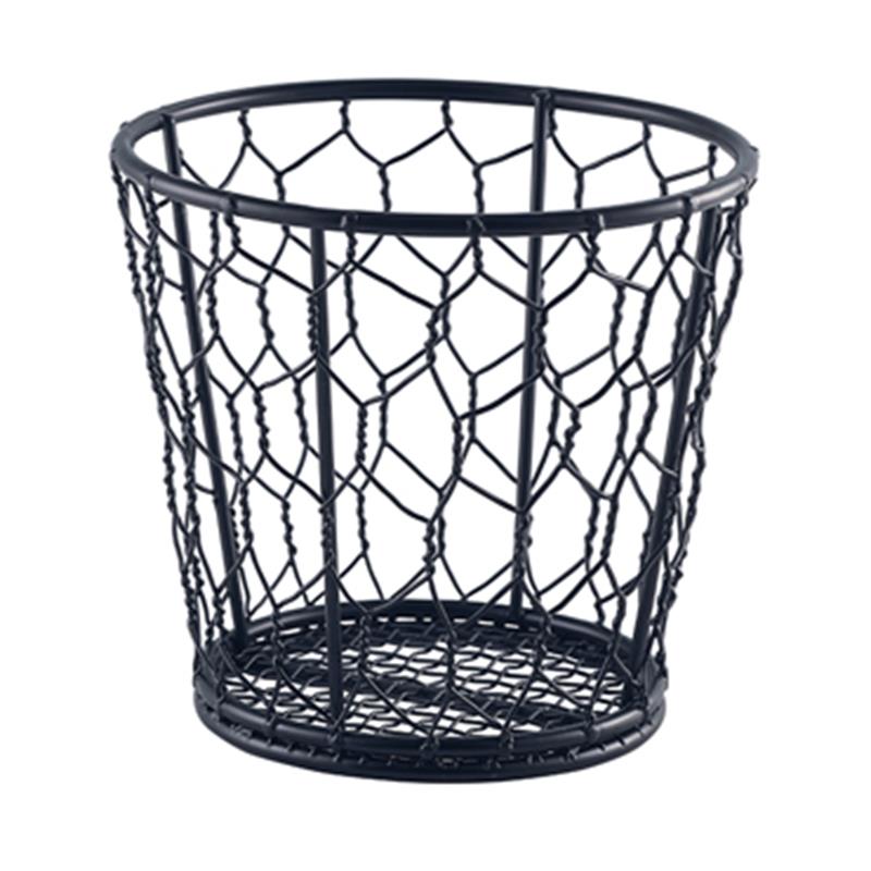 Black Wire Basket 12cm Dia