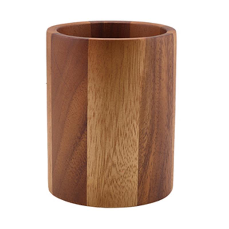 GenWare Acacia Wood Cutlery Cylinder