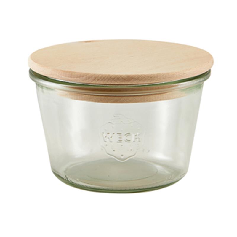 WECK Jar with Wooden Lid 37cl/13oz 10cm (Dia)