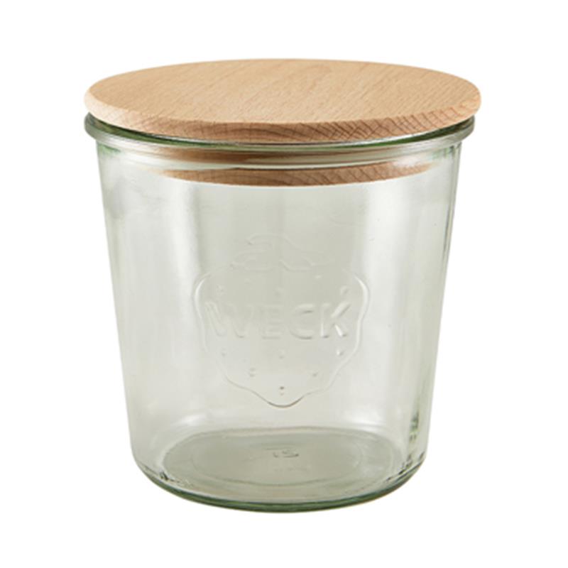 WECK Jar with Wooden Lid 58cl/20.4oz 10cm (Dia)