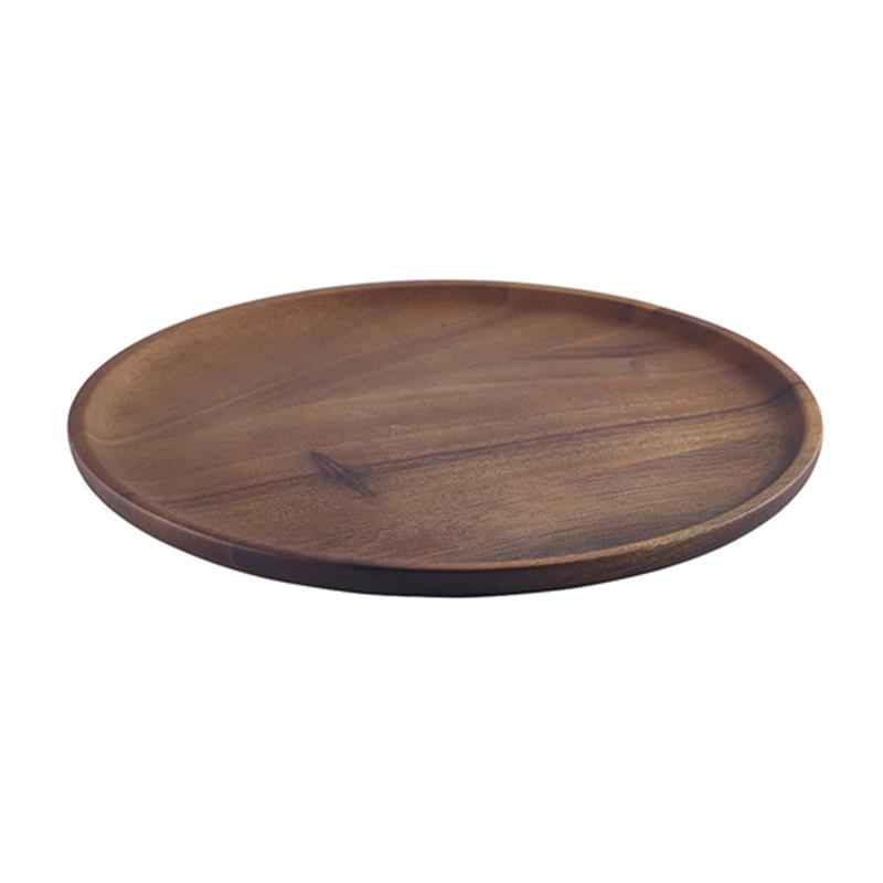 Acacia Wood Serving Plate 26cm