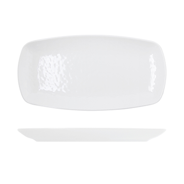 White Osaka Melamine Oblong Plate 29.5 x 15cm
