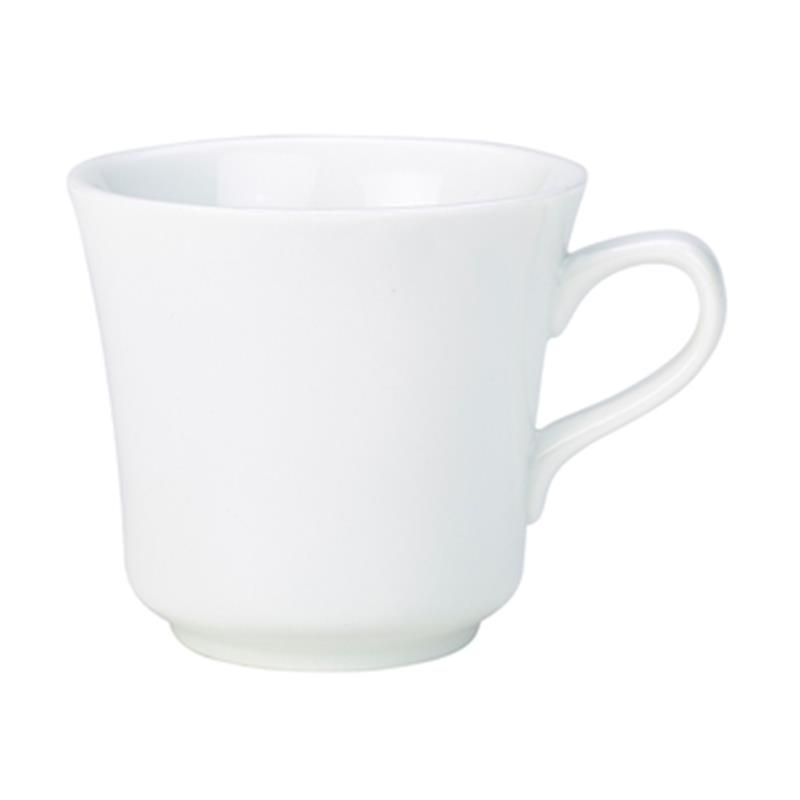 Genware Porcelain Tea Cup 23cl/8oz