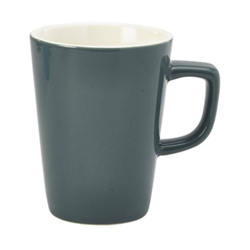 Genware Porcelain Grey Latte Mug 34cl/12oz