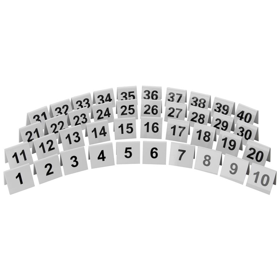 Perspex Table Numbers 11-20 