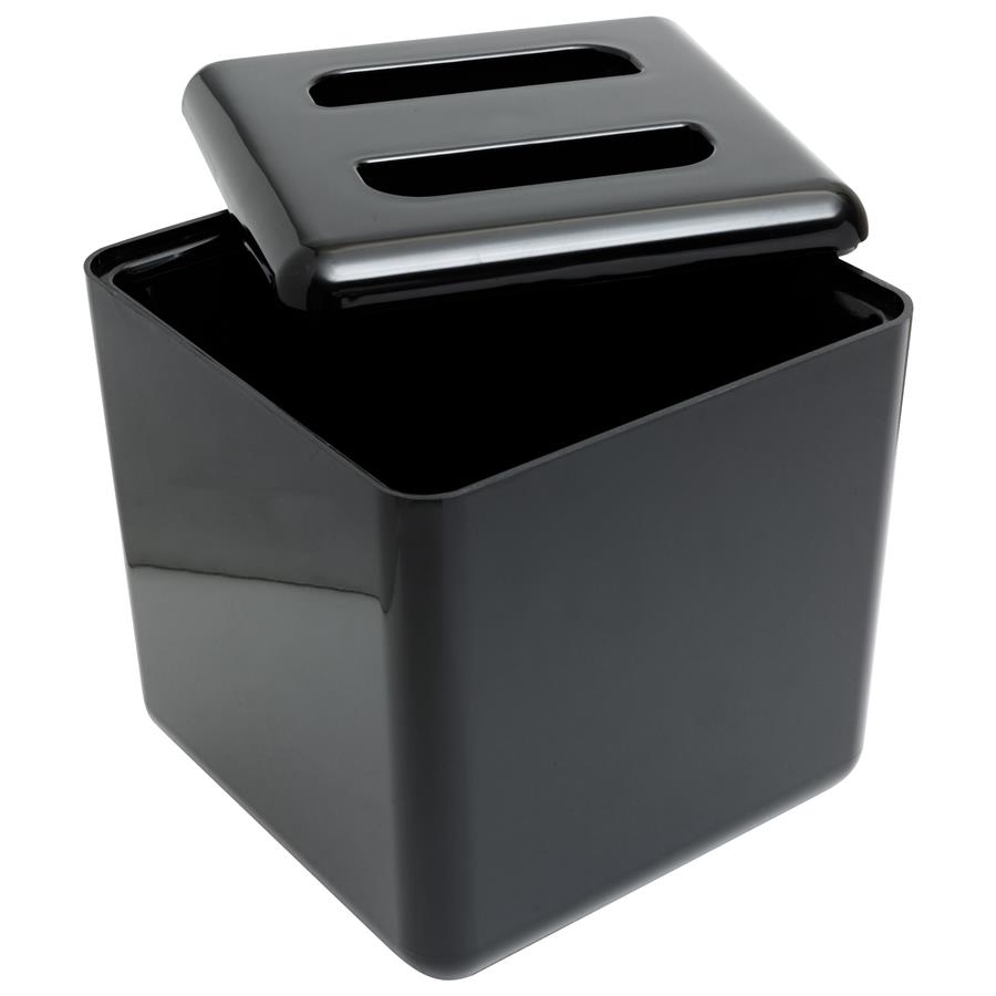 Insulated Square Ice Bucket Black - Boxed