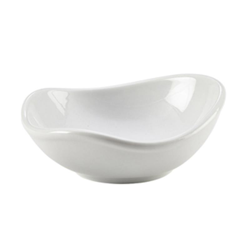 Genware Porcelain Organic Triangular Bowl 12.7cm/5"