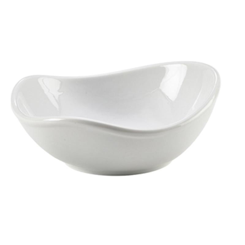 Genware Porcelain Organic Triangular Bowl 15cm/6"