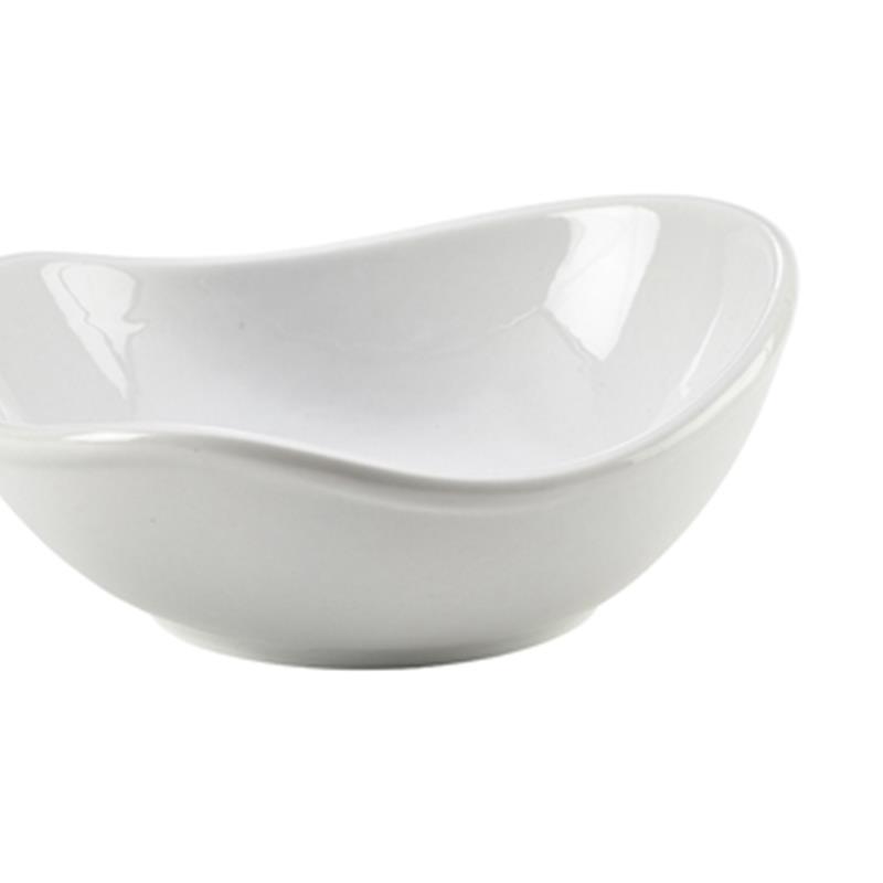Genware Porcelain Organic Triangular Bowl 18.5cm/7.25"