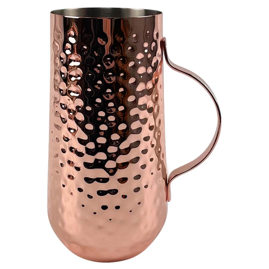 Copper Plated Tall Hammered Mug - 450ml 