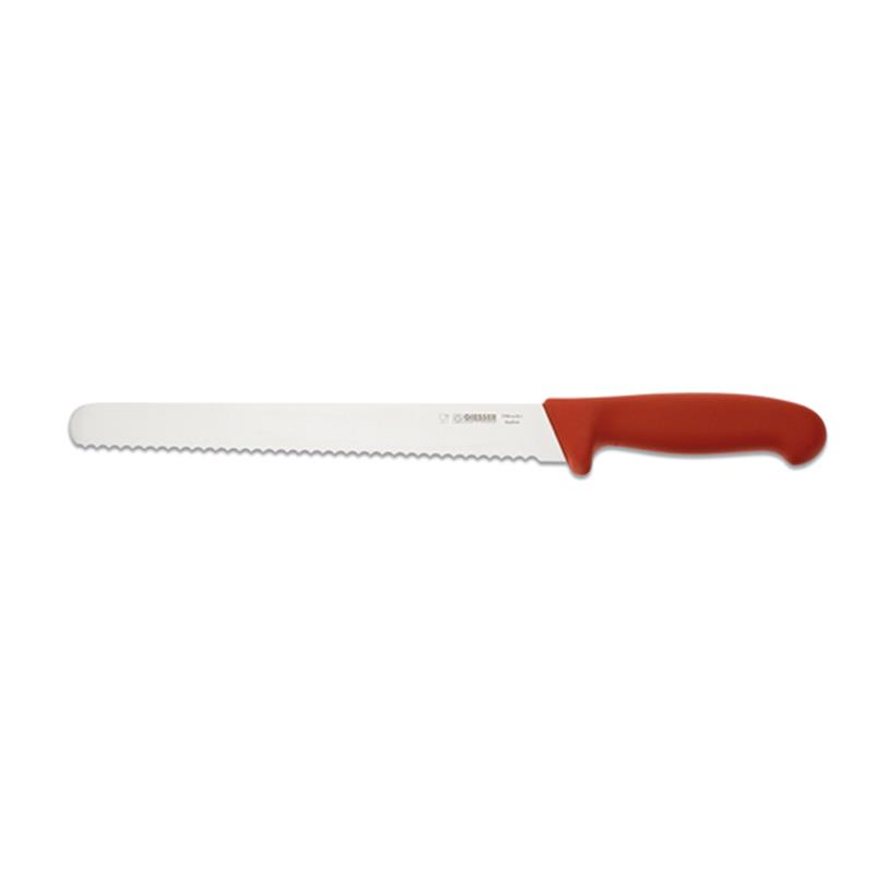 Giesser Slicing Knife 9 3/4" Red - Serrated