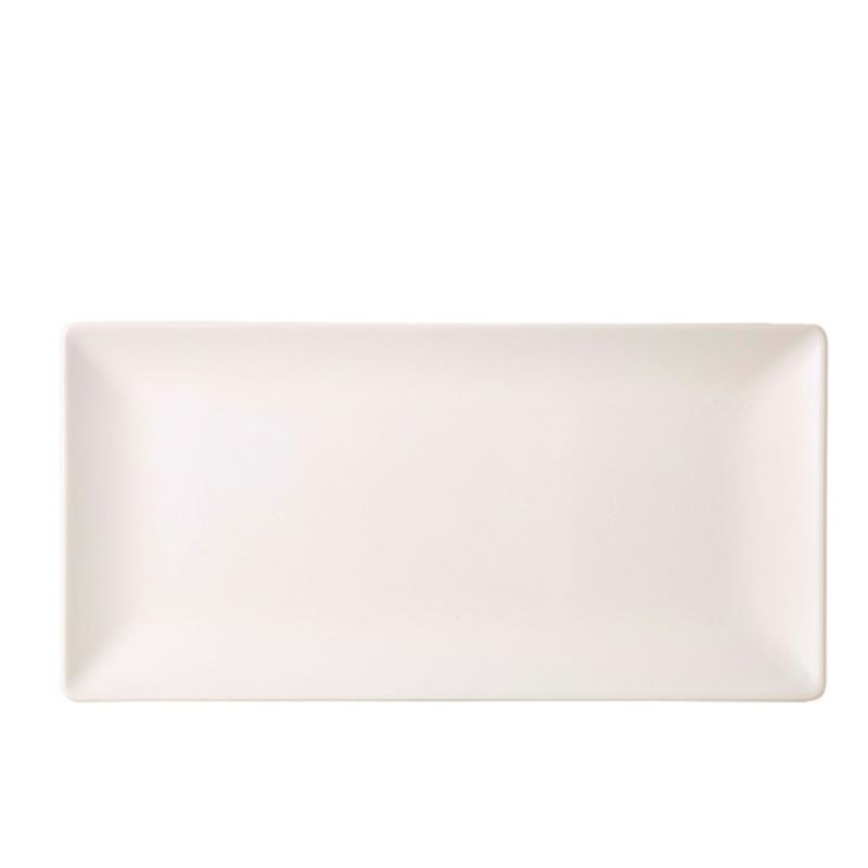 Luna Stoneware White Rectangular Plate 25 x 15cm/10 x 6"