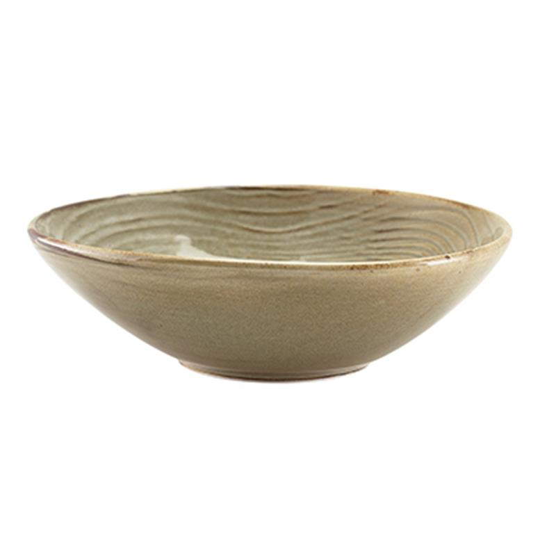 Terra Porcelain Grey Organic Bowl 22cm