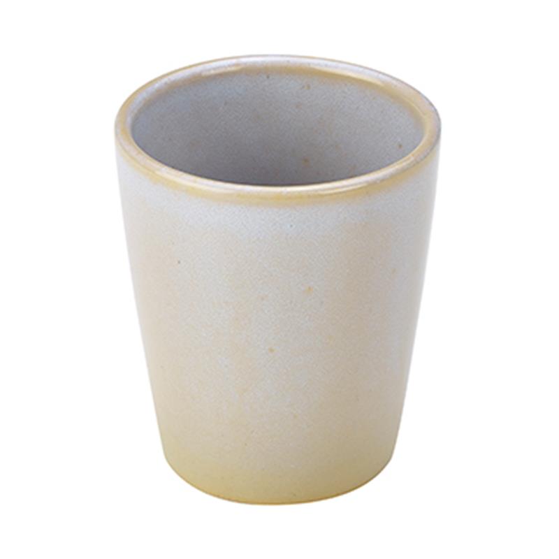 Terra Stoneware Rustic White Conical Cup 10cm