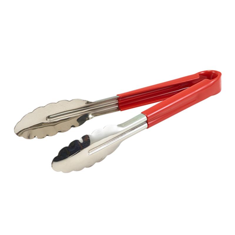 Genware Colour Coded St/St. Tong 31cm Red