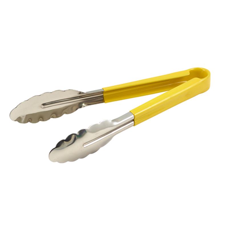 Genware Colour Coded St/St. Tong 31cm Yellow