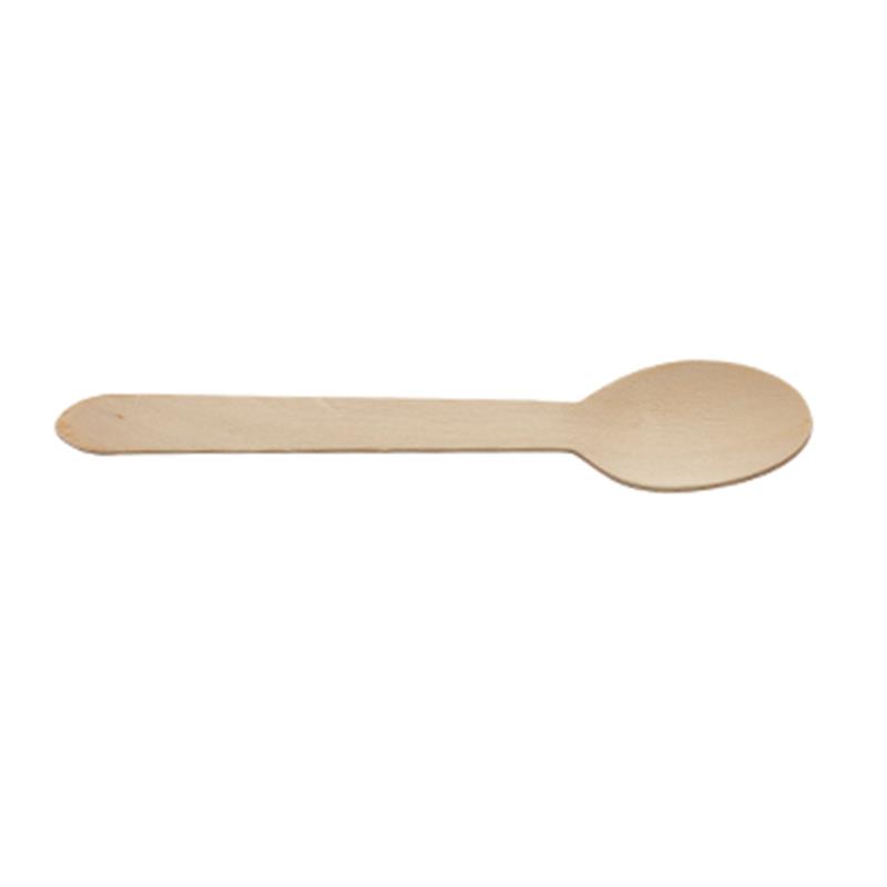 GenWare Birchwood Disposable Dessert Spoons (100pcs)