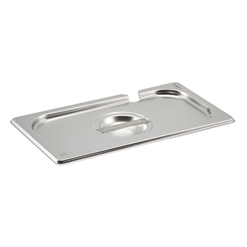 St/St Gastronorm Pan Notched Lid 1/3