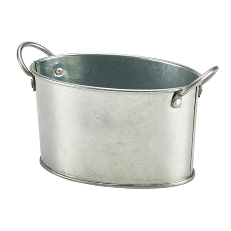 Galvanised Steel Serving Bucket 12.5 x 8.5 x 6.5cm