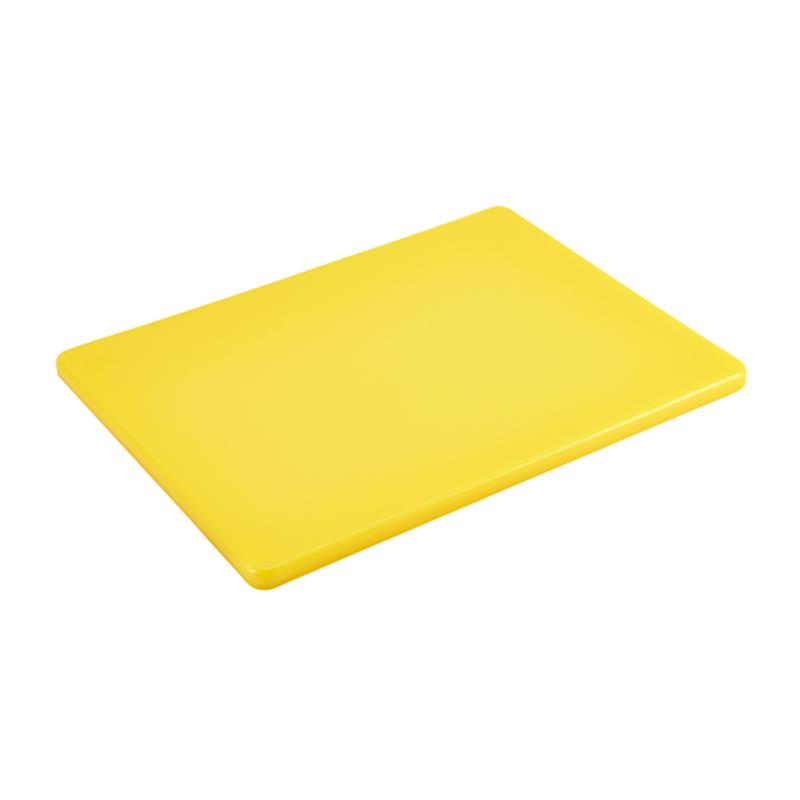 GenWare Yellow High Density Chopping Board 18 x 12 x 0.5"