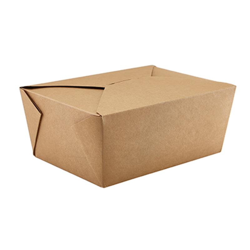 GenWare Compostable Kraft Multi-Food Box No.4 2.3L (200pcs)