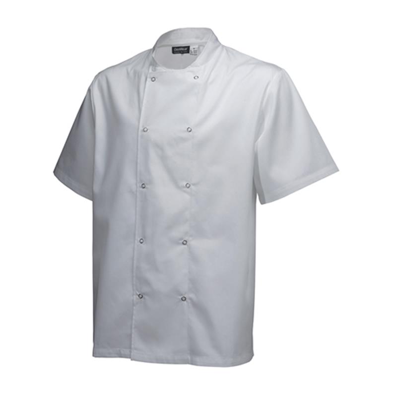 Basic Stud Jacket (Short Sleeve) White XXL Size