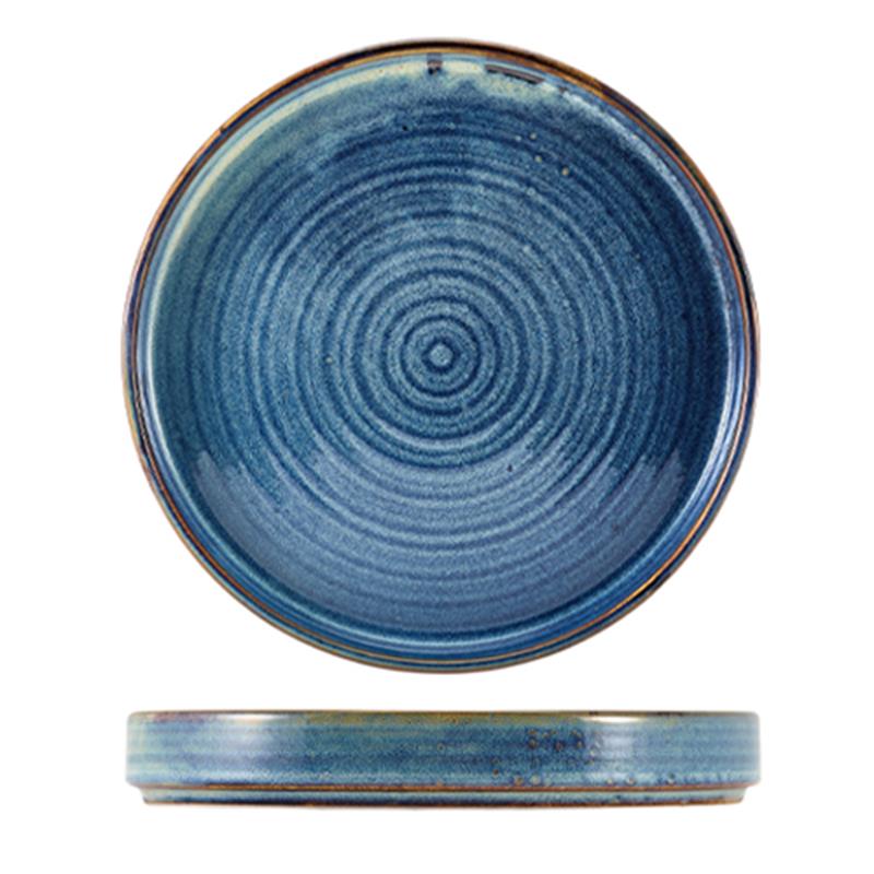 Terra Porcelain Aqua Blue Presentation Plate 26cm