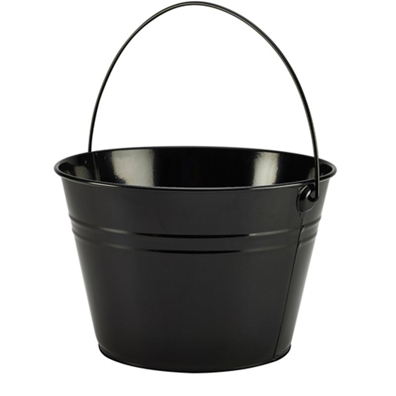 Stainless Steel Serving Bucket 25cm Dia Black