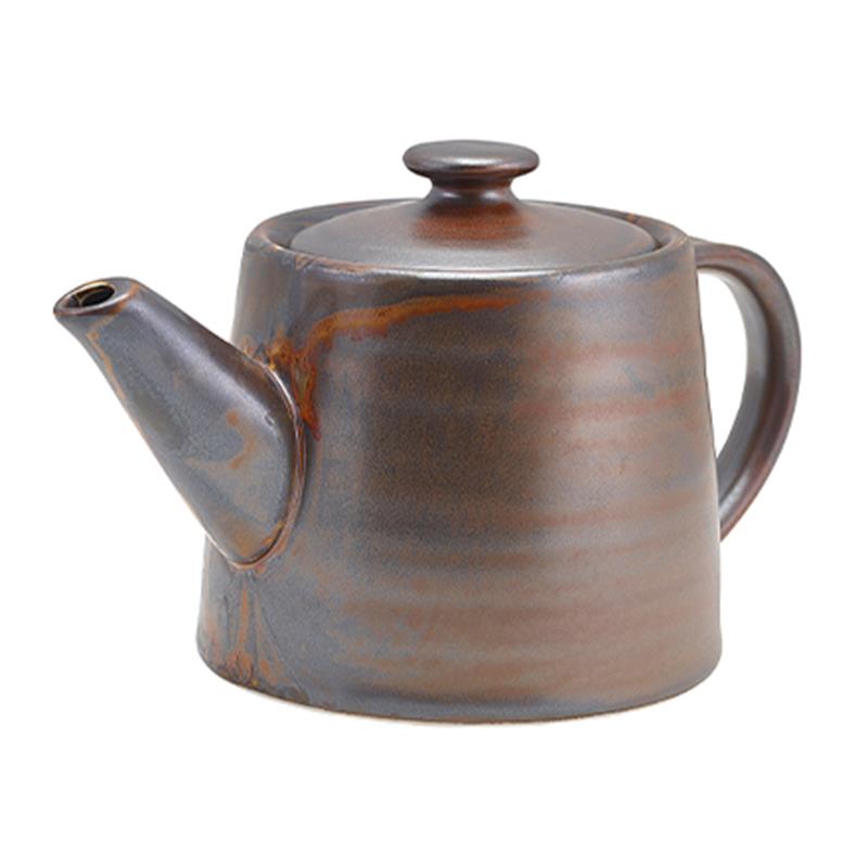 Terra Porcelain Rustic Copper Teapot 50cl/17.6oz